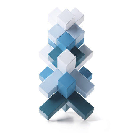 Конструктор дизайнерский NAEF CLASSIC "Lithos" 3+, натуральное дерево, цветной, 8 деталей. Арт 9434