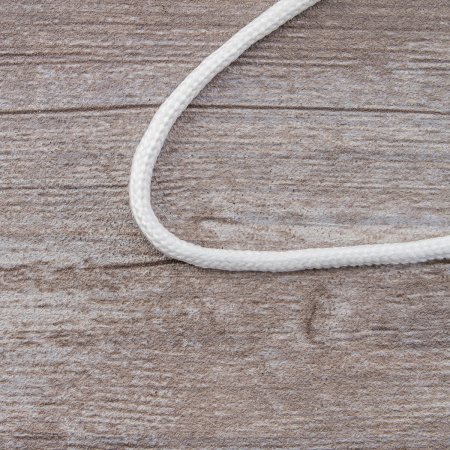 Шнур плетеный SPIRAL ( SAFISA), 4 мм, 25 м, цвет белый. Арт 25281-4-02