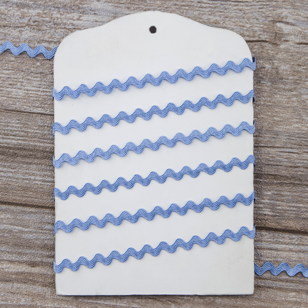 Тесьма PEGA тип вьюнчик, голубой, 6,4 мм. Арт 841510421A1702