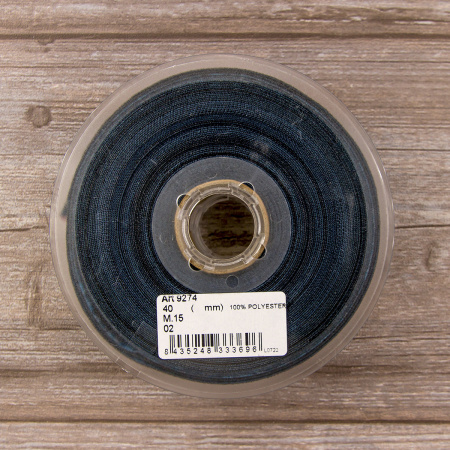 Лента жаккардовая SAFISA, 40 мм, 15 м, цвет 02. Арт 9274-40мм-02