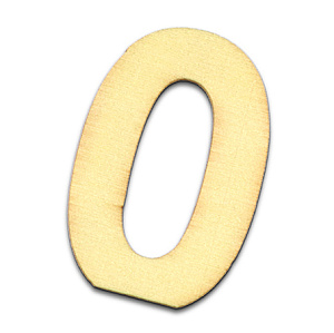 Деревянная заготовка "Цифра" 0. Арт 2490500