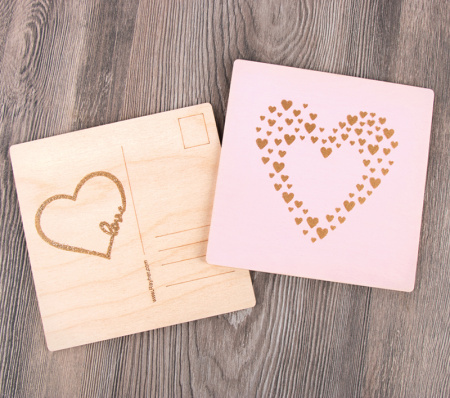 Трафарет "Любовь" в наборе со шпателем-скребком. Арт 45124000