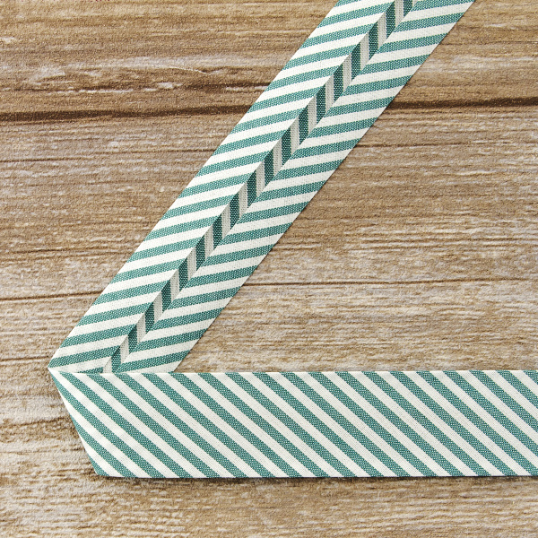 Косая бейка с рисунком SAFISA, арт.6282, 30 мм, 25 м, цвет 43. Арт 6282-30мм-43