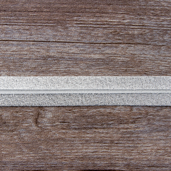 Косая бейка металлик, 20 мм, 20 м, цвет 01, серебряный. Арт 6291-20мм-01            