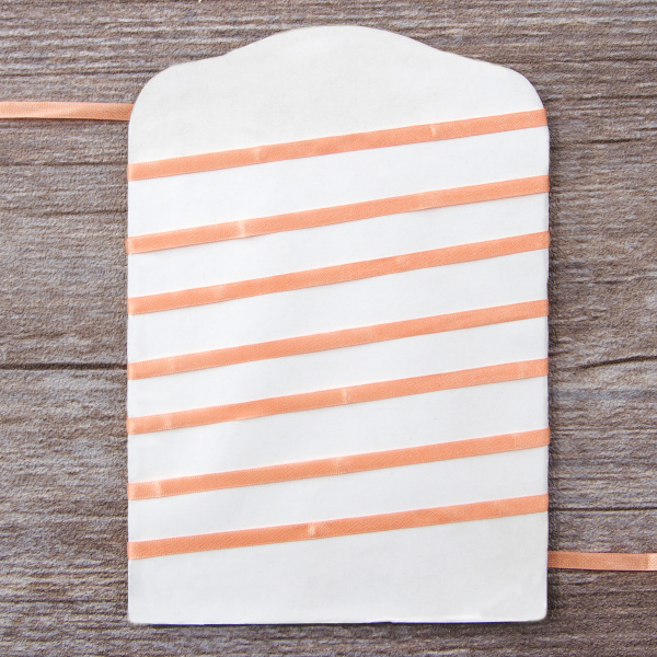 Лента для вышивания SAFISA на блистере, 4 мм, 5 м, цвет 85, лососевый. Арт P111-4мм-85             