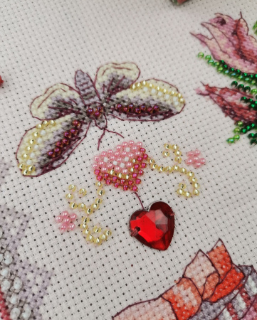 Набор для вышивания  "Аромат розы". Арт 13.003.37