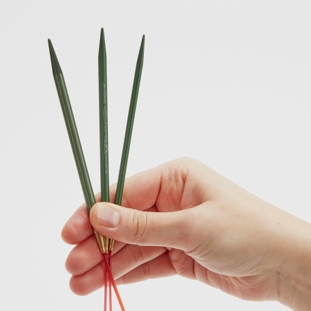 Спицы металлические круговые супергладкие addiChristmas, №4, 80 см.. Арт 705-2/4-80