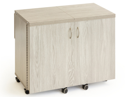 Стол раскладной для швейной машины с раскройным местом DUO, серый дуб. Арт TLM.GXL.P-G001