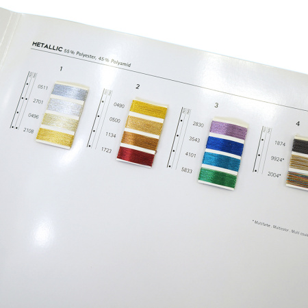 Цветовая карта,  AMANN GROUP METTLER, METALLIC. Арт 101501