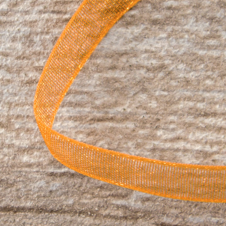 Лента органза SAFISA мини-рулон, 7 мм, 4,5 м, цвет 61, алый. Арт P00520-7мм-61           