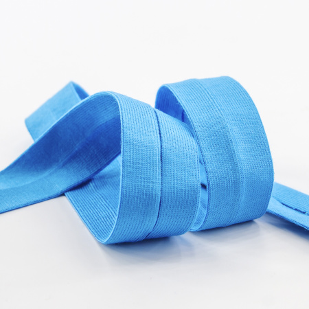 Косая бейка хлопок, 20 мм, 20 м, цвет 16, бирюзовый. Арт 6598-20мм-16
