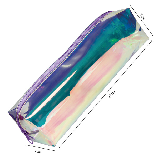 Пенал для ручек "Pencil Case" на молнии, 22 х 7 х 7 см, пвх, цвет радужный. Арт 02964/6