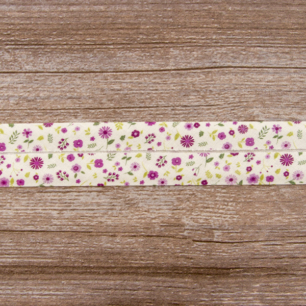 Косая бейка с рисунком SAFISA, арт.6626, 30 мм, 20 м, цвет 01. Арт 6626-30мм-01