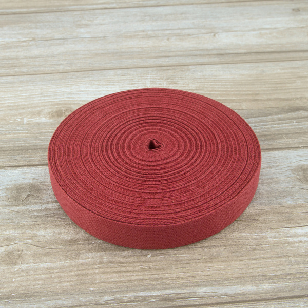 Тесьма ременная (стропа) PEGA бордовая, 30 мм. Арт 834111530.8550