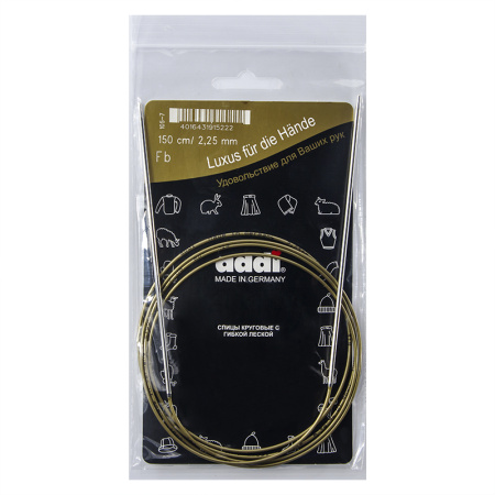 Спицы, круговые, супергладкие, addiClassic №2.25, 150 см. Арт 105-7/2.25-150
