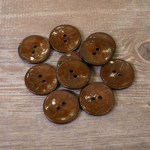 Пуговицы CONCEPT, размер 48, кокос, цвет COL.4 коричневый. Арт 1919H-048-COL.4