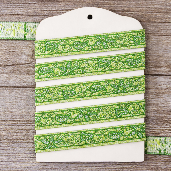 Лента жаккард SAFISA, 16 мм, 15 м, цвет 04. Арт 9104-16мм-04            