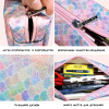 Пенал для ручек "Pencil Case" на молнии, 22 х 7 х 7 см, пвх, радужный рисунок с глиттерами "Чешуйки". Арт 03998/6 