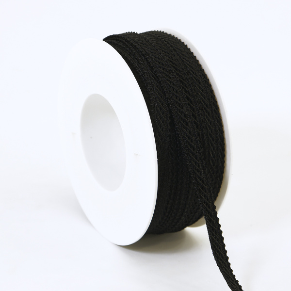 Тесьма PEGA тип интерьерная, цвет черный, 10 мм. Арт 843118300B7001          