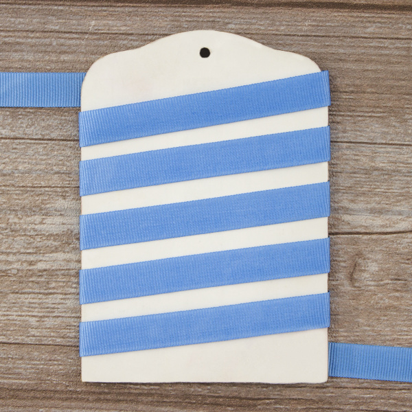 Лента репсовая SAFISA, 10 мм, 25 м, цвет 65 голубой. Арт 350-10мм-65