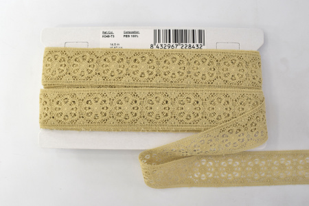 Гипюр, 41 мм, цвет карамель. Арт K048/T3