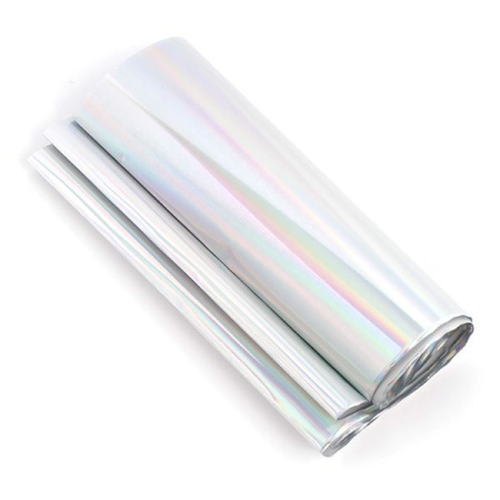 Фольга для золочения в рулоне (поталь), серебристый. Арт KEF02S                  