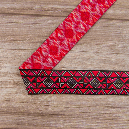 Лента жаккардовая SAFISA, 40 мм, 15 м, цвет 01. Арт 9274-40мм-01