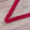 Мерсеризованное хлопковое кружево, 16 мм, цвет бургунд. Арт 2066/F1