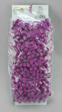Тесьма с помпонами MATSA цвет фиолетовый. Арт 96923/2142
