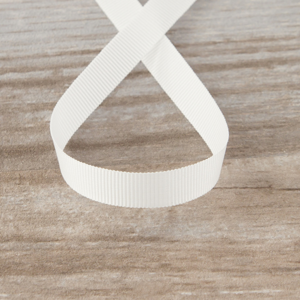 Лента репсовая SAFISA, 10 мм, 25 м, цвет 02 белый. Арт 350-10мм-02