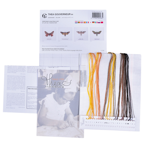 Набор для вышивания "Ястреб-мотылёк", канва лён 32 ct. Арт 563