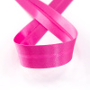 Косая бейка атласная 20 мм, 25 м, цвет 142, ярко-розовый. Арт 6260-20мм-142