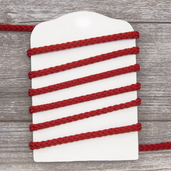 Шнур PEGA полиэстровый, цвет красный, 6,0 мм. Арт 842949700L7502