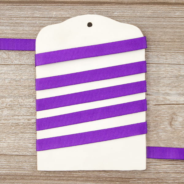 Лента репсовая SAFISA, 10 мм, 25 м, цвет 39 фиолетовый. Арт 350-10мм-39