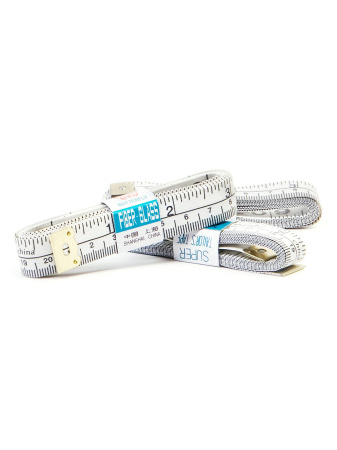 Сантиметровая лента с градацией в дюймах и сантиметрах, 50 шт. в прикассовом стенде. Арт DJ.815