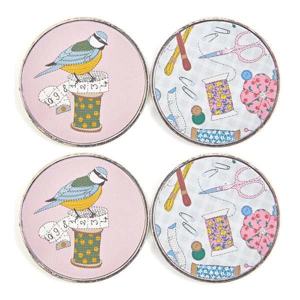 Утяжелитель портновский для фиксации выкройки и кроя ткани "Птица на катушке". Арт ER907.4.1