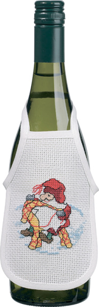 Набор для вышивания фартучков на бутылку "Коллекция гномов". Арт 78-0630