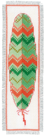 Набор для вышивания закладки "Перья" . Арт PN-0156894