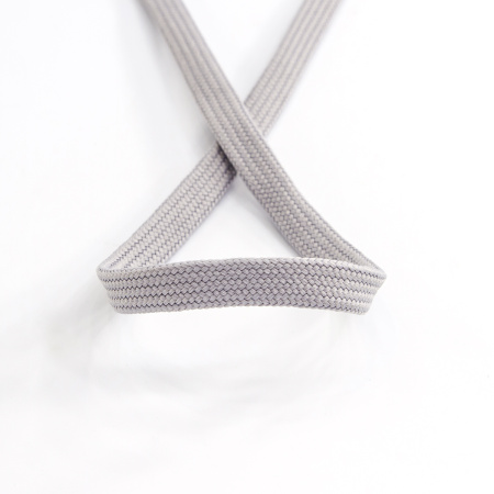 Шнур PEGA плоский, полиэстровый, цвет серый, 10 мм. Арт 842580140L1006