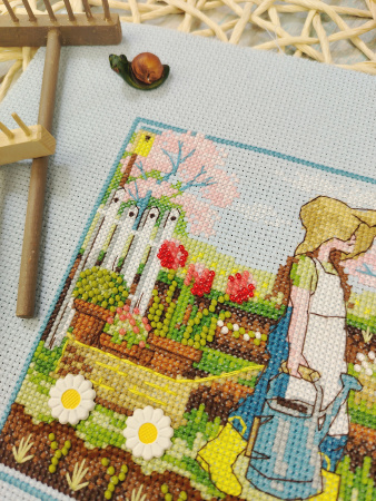 Набор для вышивания  "Огородница". Арт 13.003.75