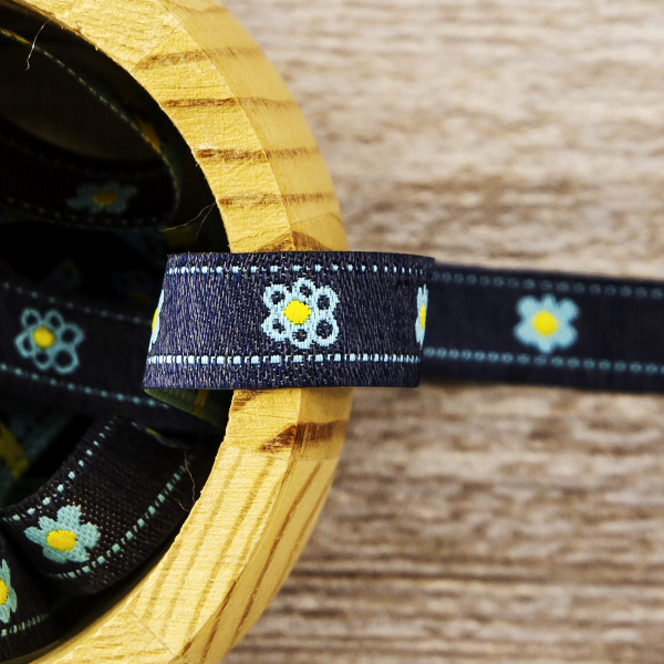 Лента жаккард SAFISA, 10 мм, 15 м, цвет 03. Арт 9085-10мм-03            