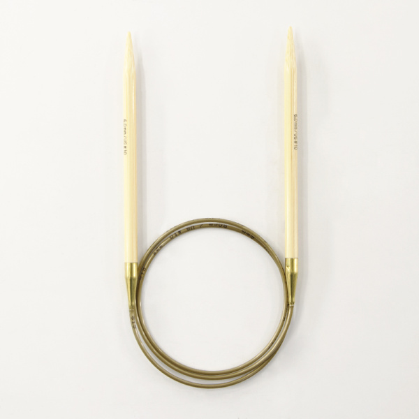 Спицы, круговые, бамбук addiNature BAMBOO №6, 80 см. Арт 555-7/6-80