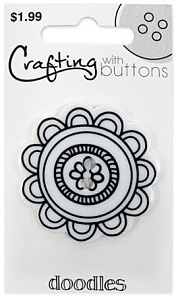 Пуговица "Doodle" Large Flower.арт.470001408