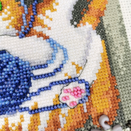 Набор для вышивания "Кот и клубок". Арт 13.003.15