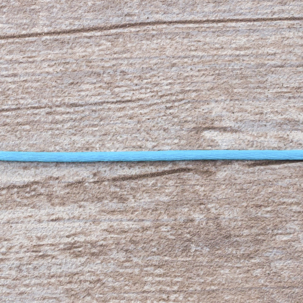 Шнур атласный SAFISA 2 мм, 25 м, цвет 16, сине-голубой. Арт 462-16                  