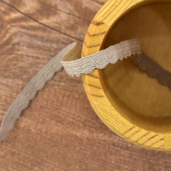 Кант-тесьма, 8 мм, цвет серый. Арт 2176/64