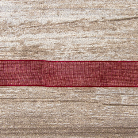 Лента органза SAFISA мини-рулон, 15 мм, 3,5 м, цвет 30, бордо. Арт P00520-15мм-30          