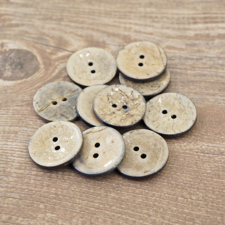 Пуговицы CONCEPT, размер 40, кокос, цвет COL.NAT натуральный. Арт 1919H-040-COL.NAT