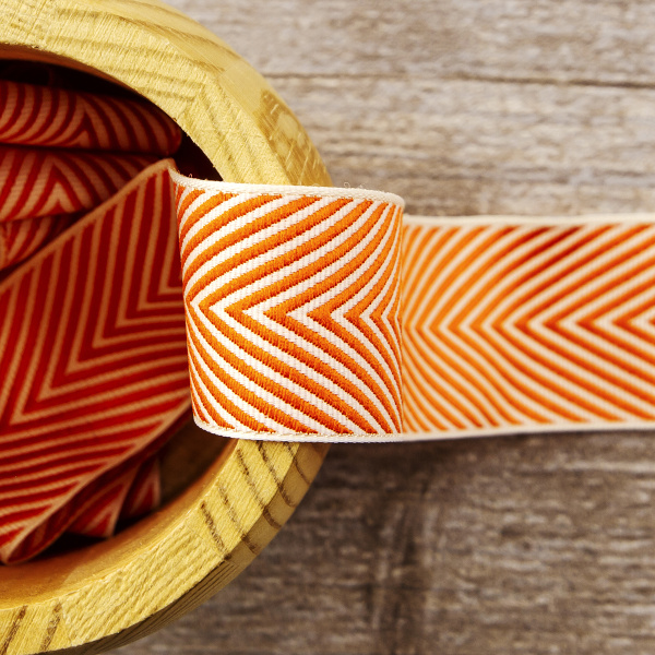 Лента жаккард SAFISA, 25 мм, 25 м, цвет 02. Арт 9202-25мм-02