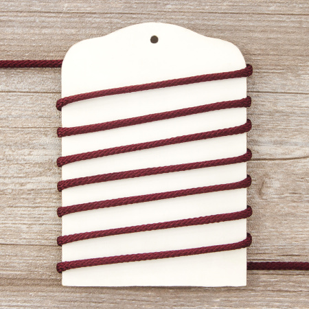 Шнур плетеный SPIRAL ( SAFISA), 4 мм, 25 м, цвет бордовый. Арт 25281-4-30